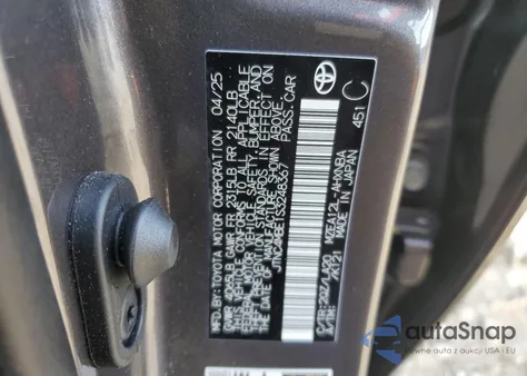 2025 Toyota Corolla Xse from USA, damaged, VIN JTNC4MBE1S3248367